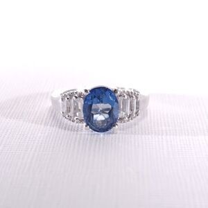 Blue Mystic Topaz 2.5 Carats Ring Size 6